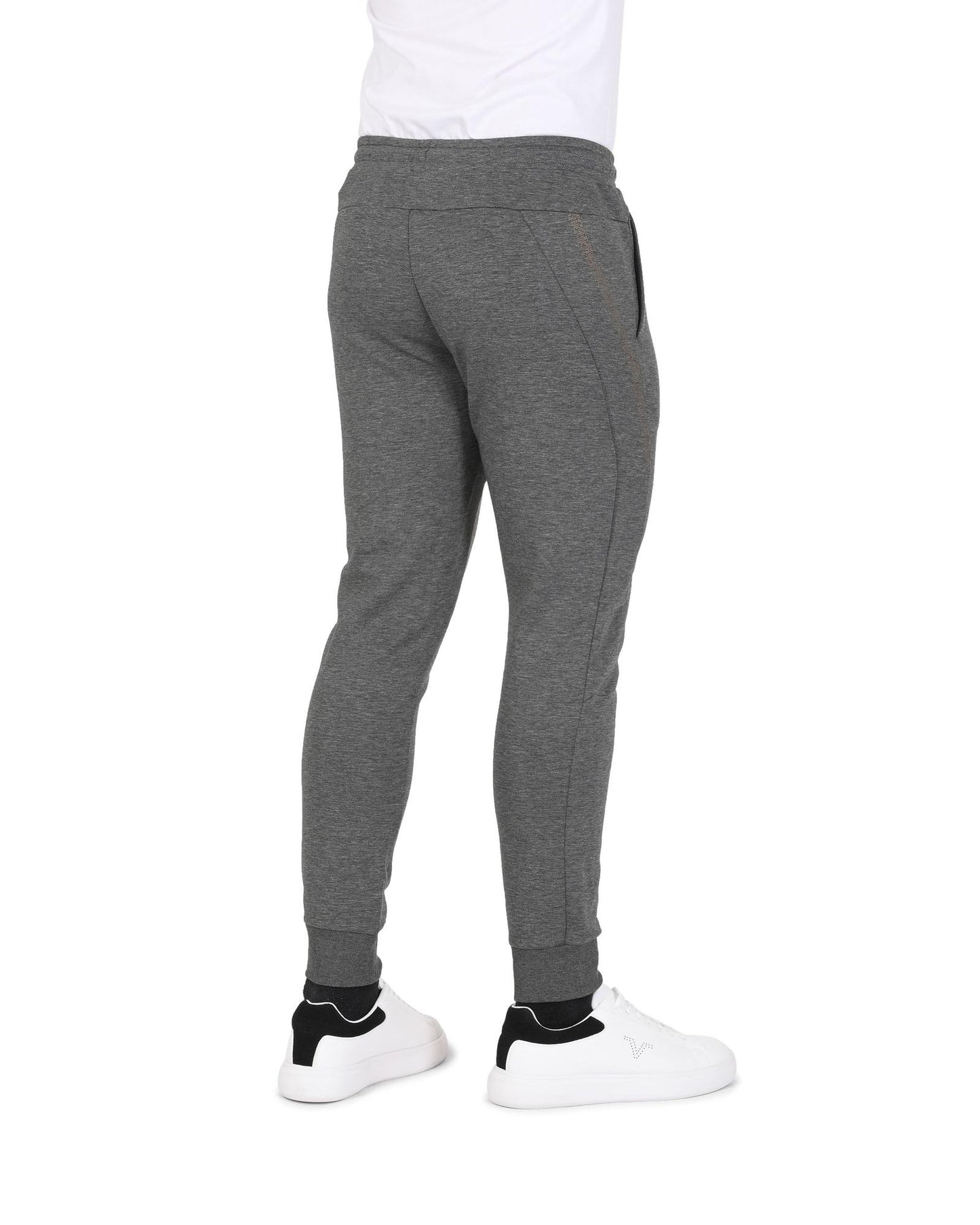 Hugo Boss Men's Grey Cotton Blend Stretch Pants in Grey - 2XL