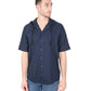 Hugo Boss Men's Cotton Blend Navy Shirt in Navy blue - L