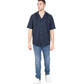 Hugo Boss Men's Cotton Blend Navy Shirt in Navy blue - L