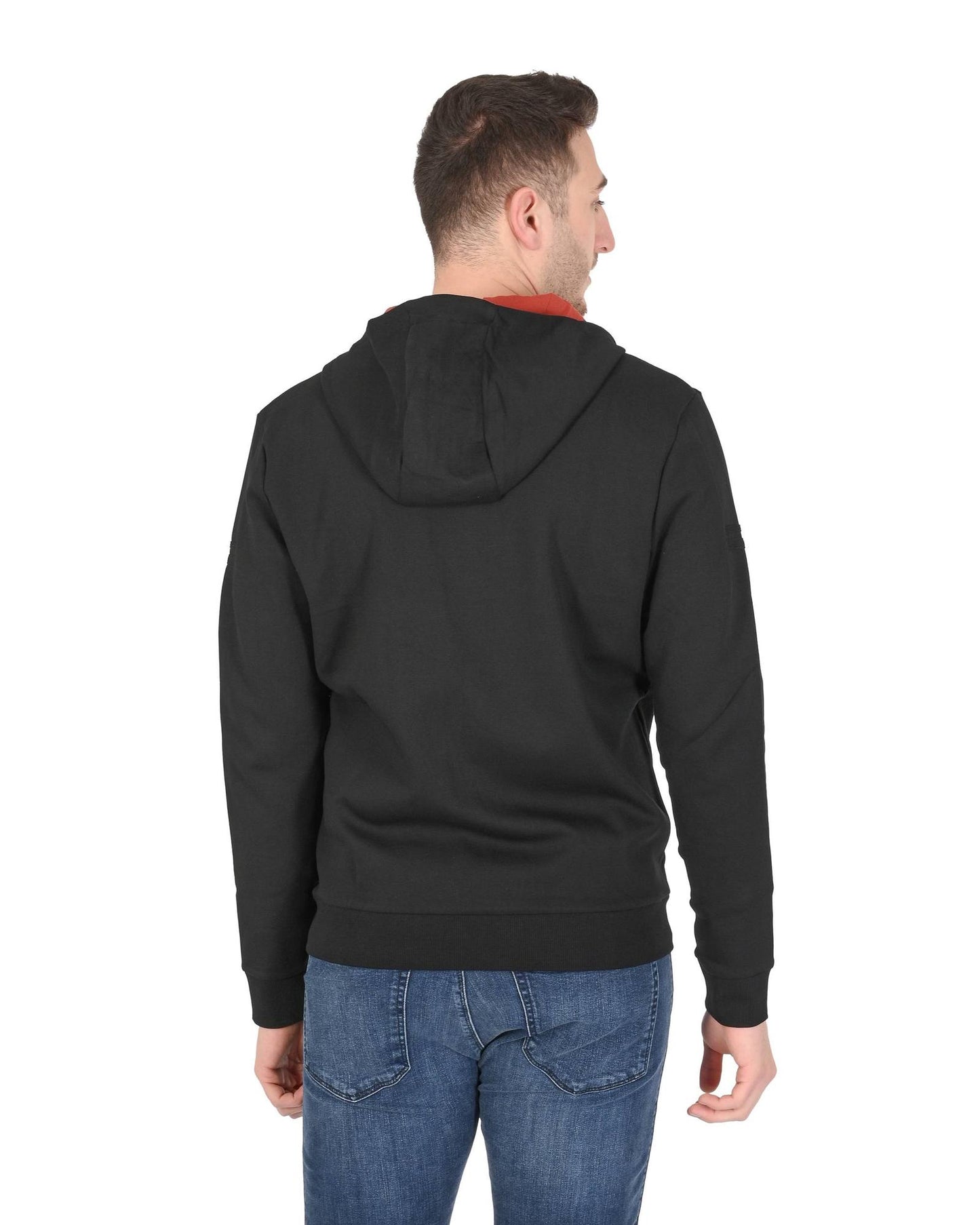 Hugo Boss Men's Black Cotton Blend Sweatshirt in Black - M