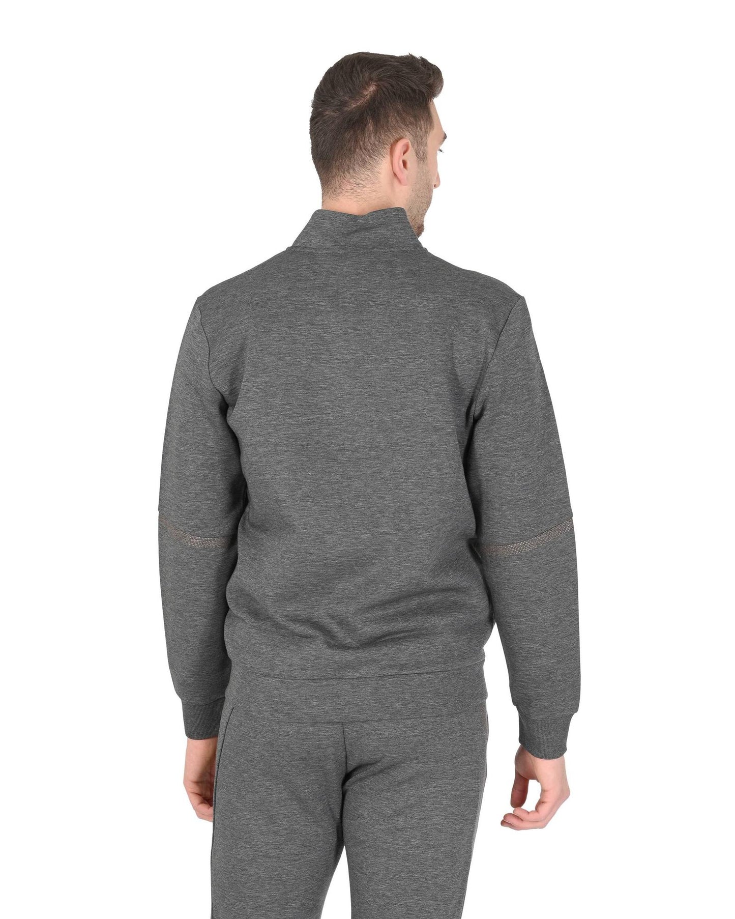 Hugo Boss Men's Grey Cotton Blend Sweatshirt in Grey - M