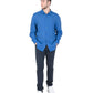 Hugo Boss Men's Linen Blue Shirt in Blue - S