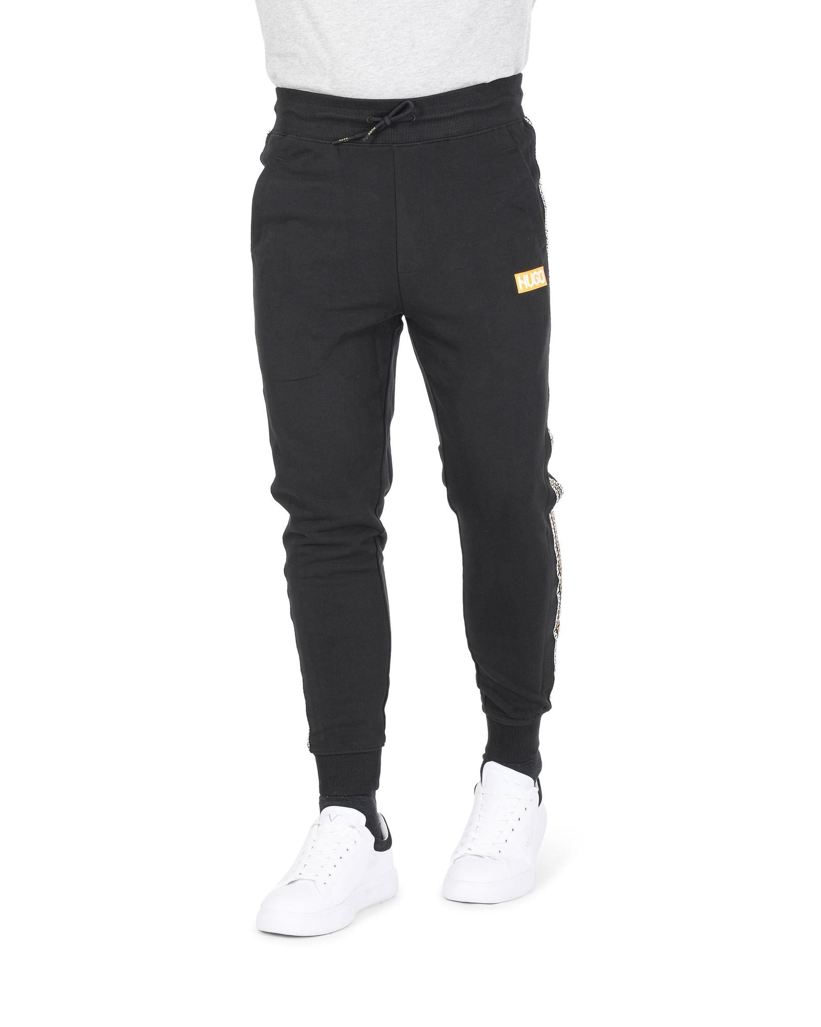 Hugo Boss Men's Cotton Mens Black Pants in Black - M