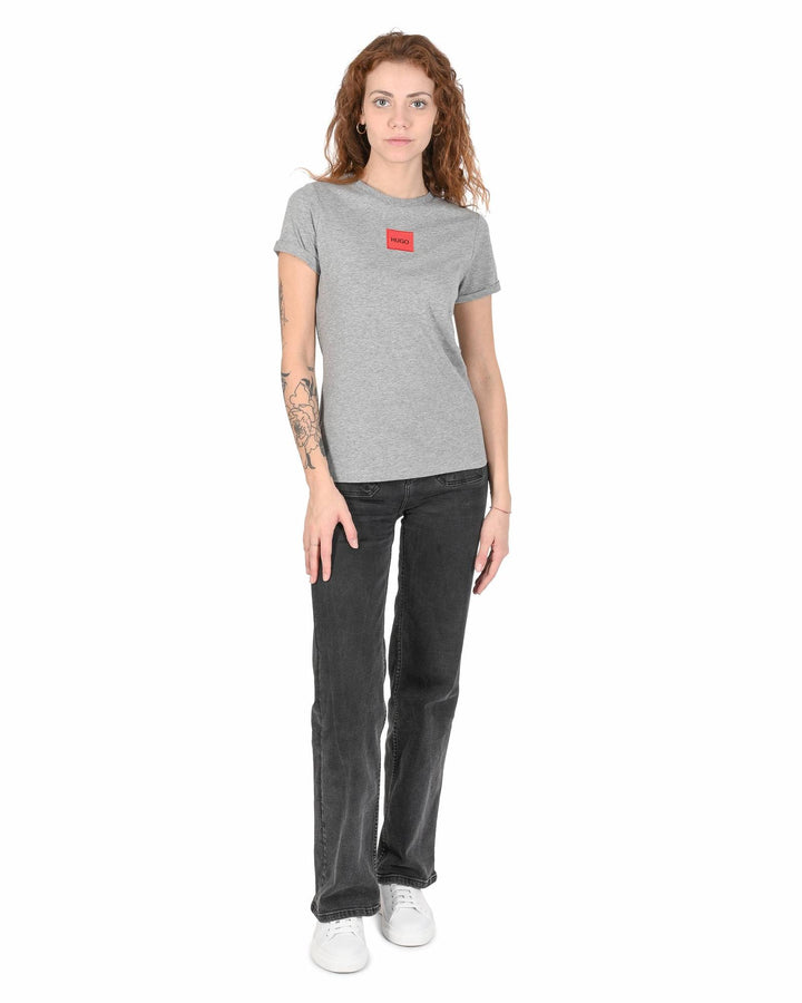 Hugo Boss Women's Cotton Medium Grey Womens T-Shirt in Grey - XS