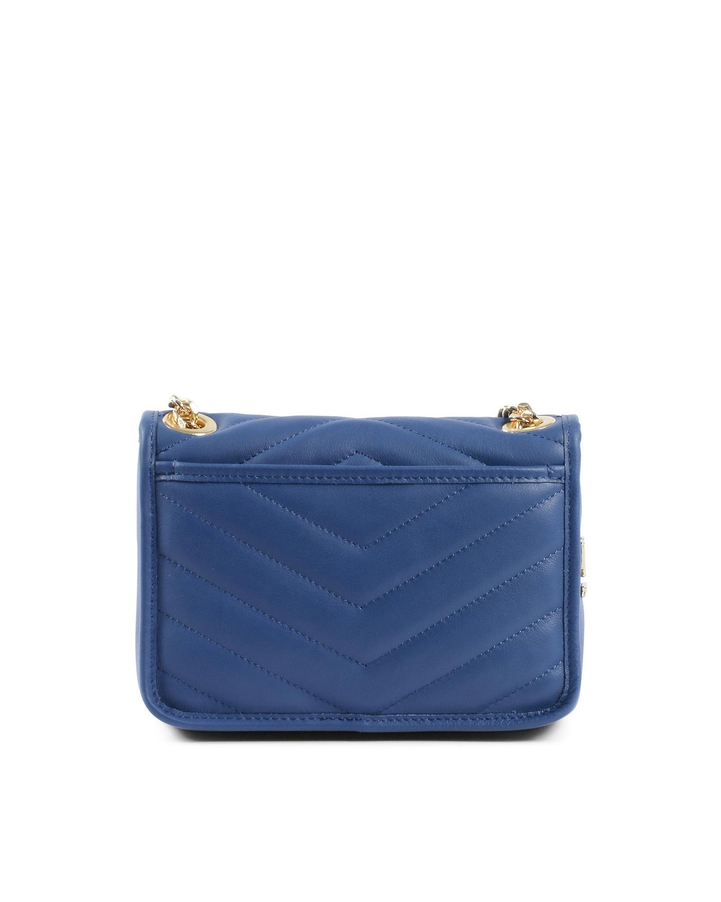 V Italia by Versace 1969 abbigliamento sportivo srl Women's Blue Leather Handbag in Blue - One Size