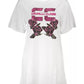 Cavalli Class Women's White Cotton Dress - XL