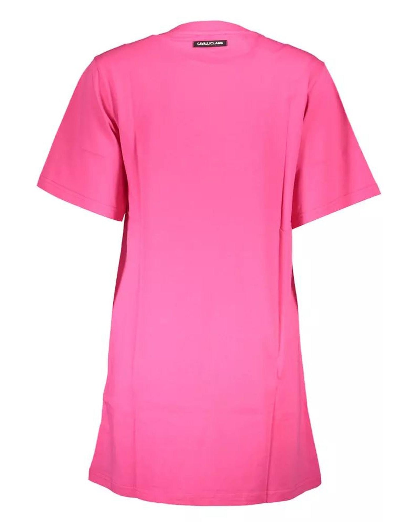 Cavalli Class Women's Pink Cotton Dress - L