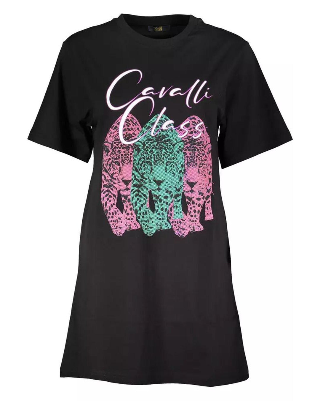 Cavalli Class Women's Black Cotton Dress - L