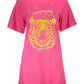 Cavalli Class Women's Pink Cotton Tops & T-Shirt - XL