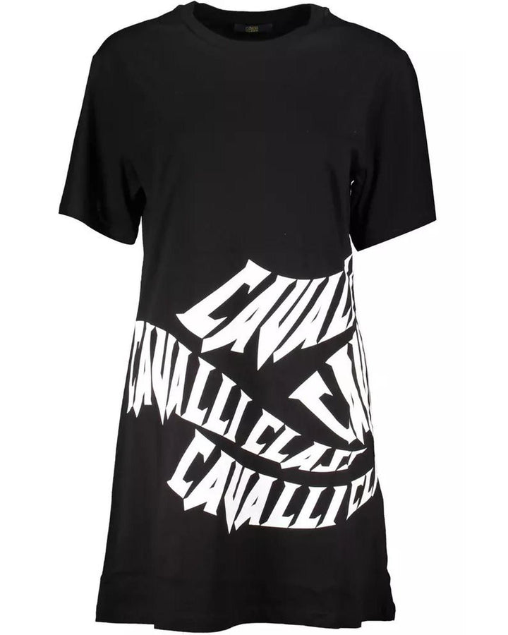 Cavalli Class Women's Black Cotton Dress - L