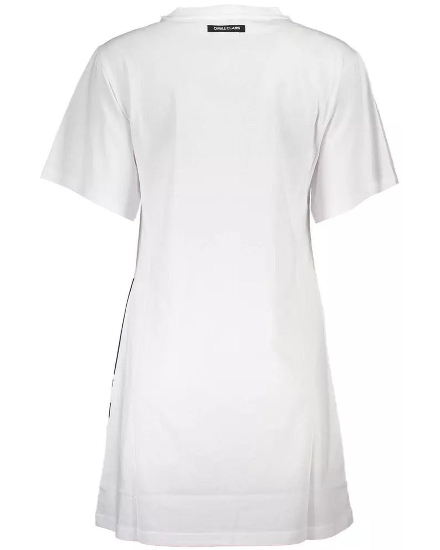 Cavalli Class Women's White Cotton Dress - S