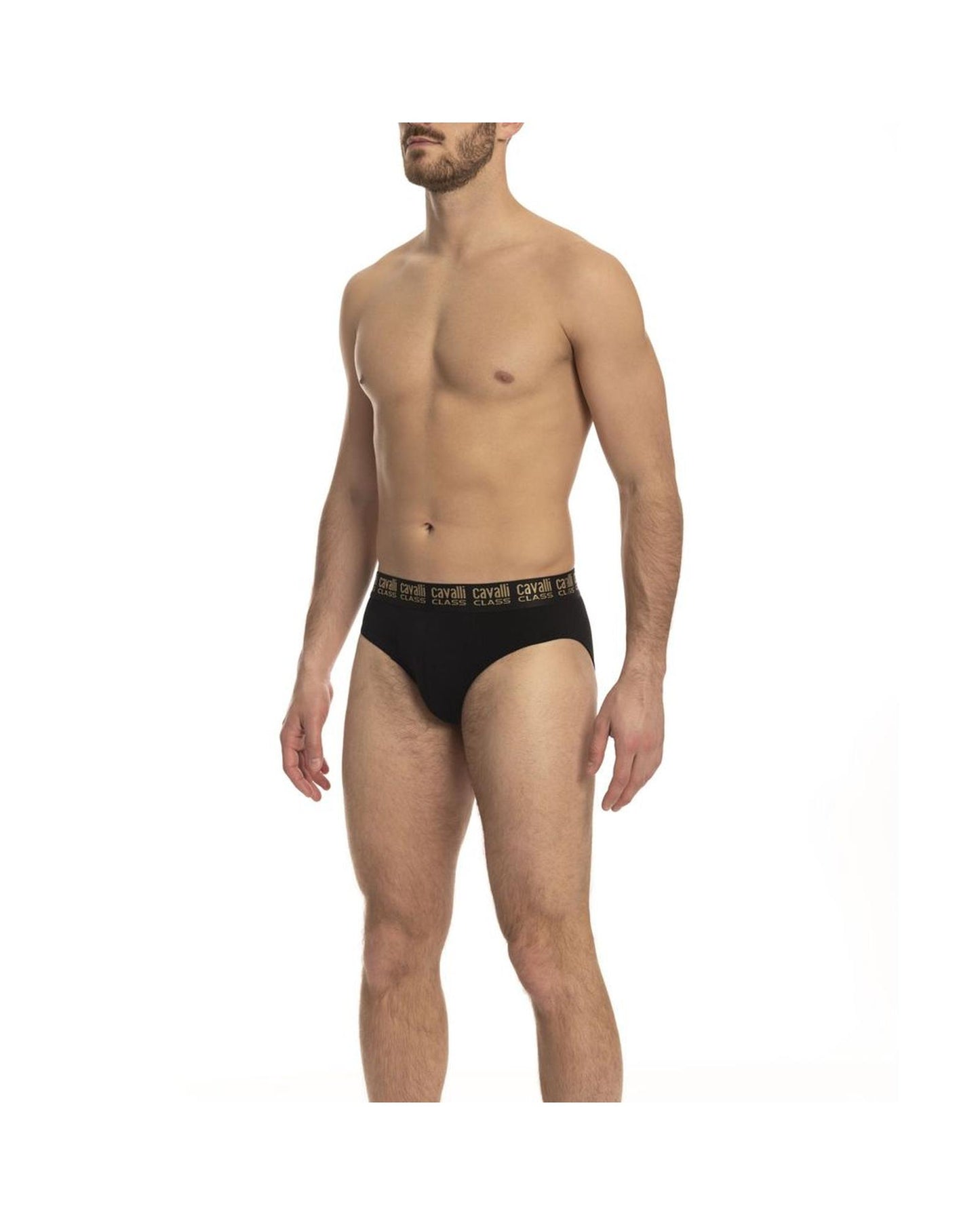 Cavalli Class Men's Black Cotton Underwear - S