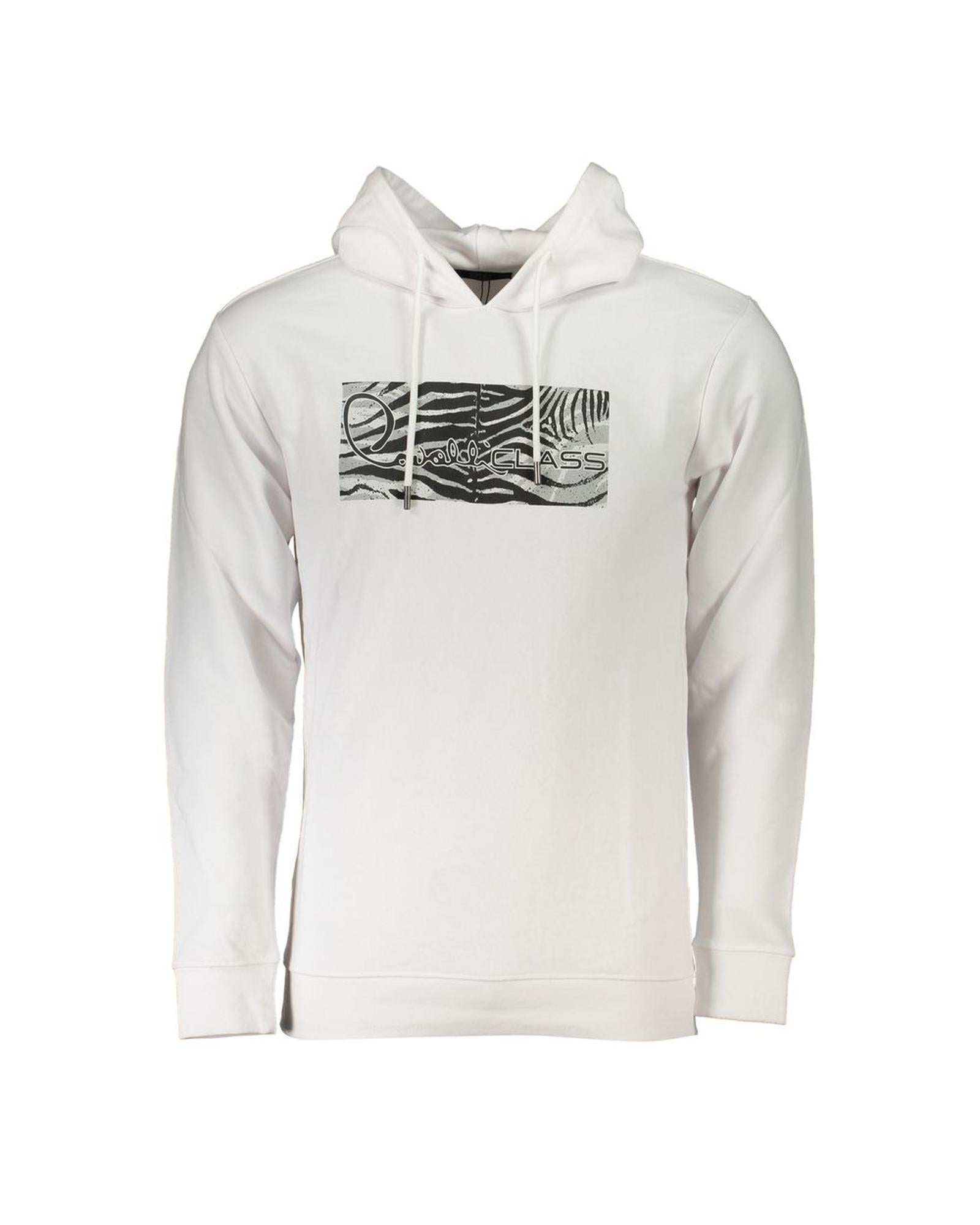 Cavalli Class Men's White Cotton Sweater - M