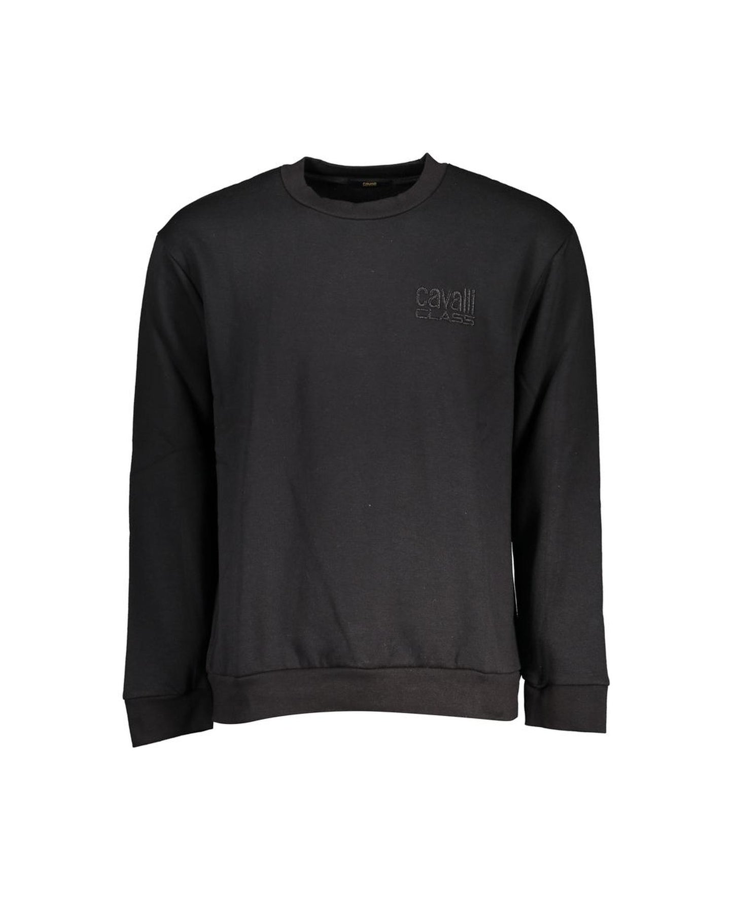 Cavalli Class Men's Black Cotton Sweater - M