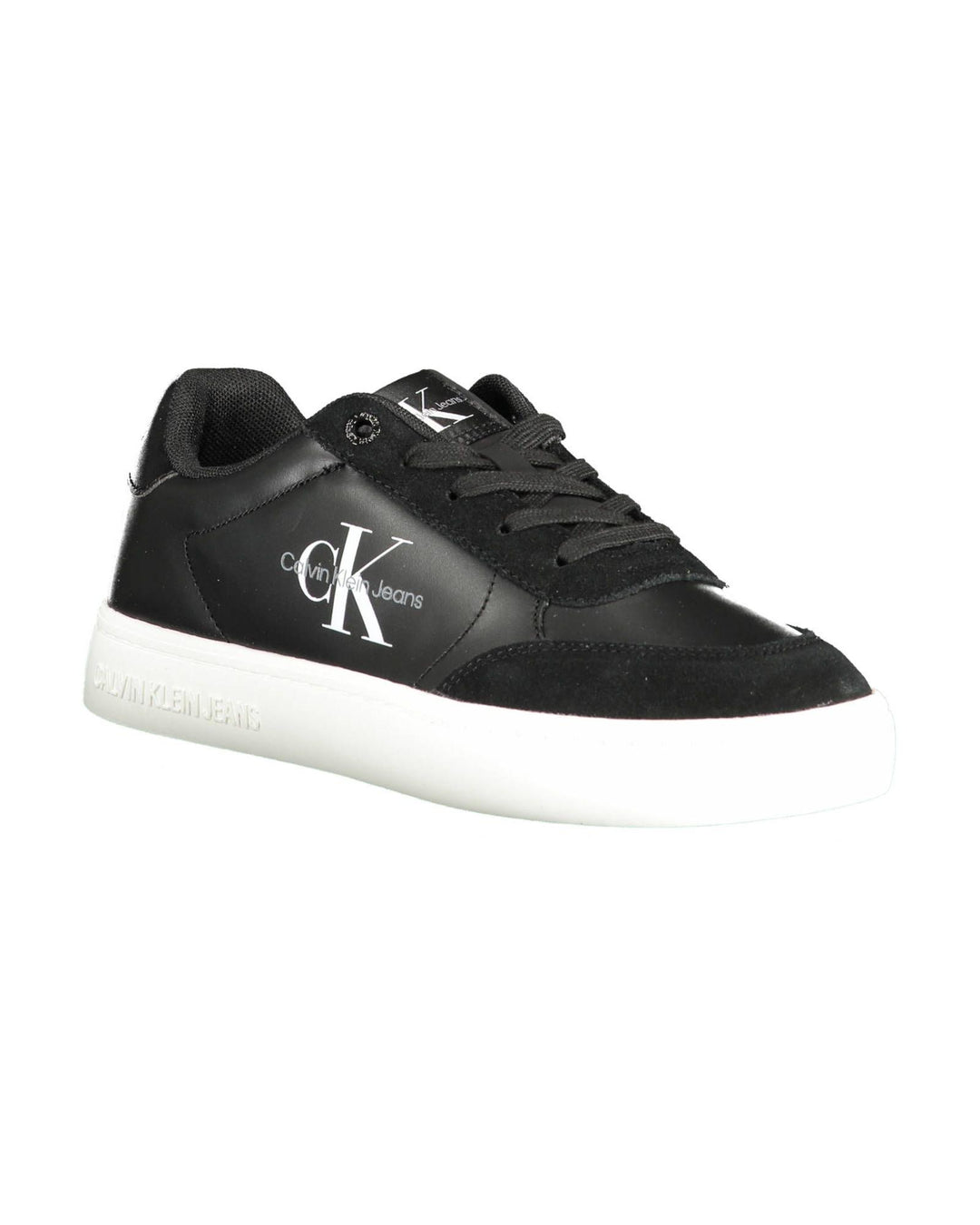 Calvin Klein Women's Black Polyester Sneaker - 38 EU