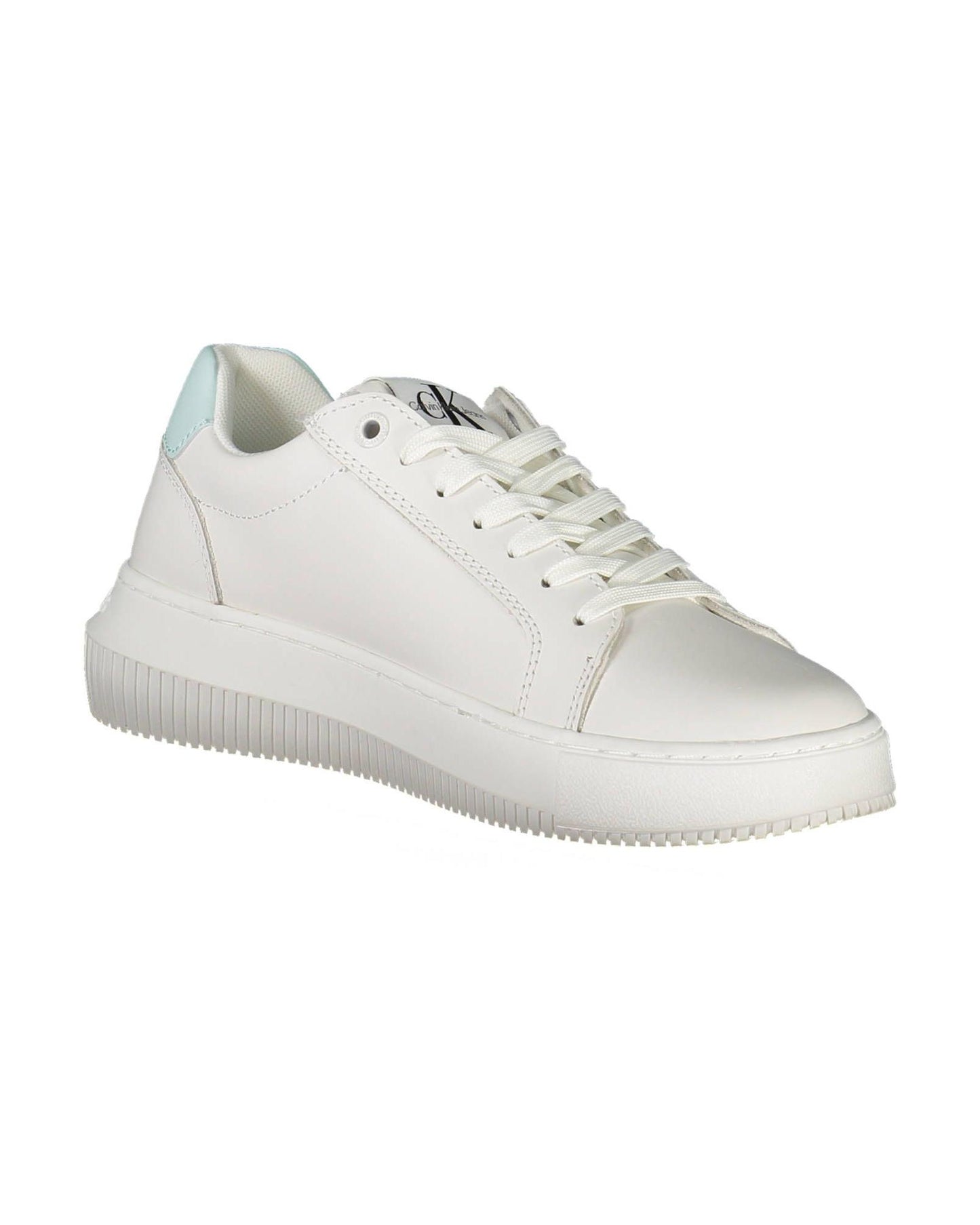 Calvin Klein Women's White Polyester Sneaker - 39 EU