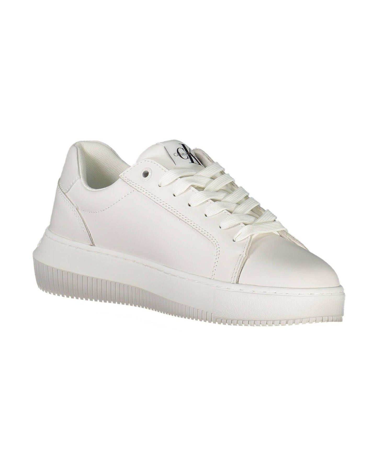 Calvin Klein Women's White Polyester Sneaker - 39 EU