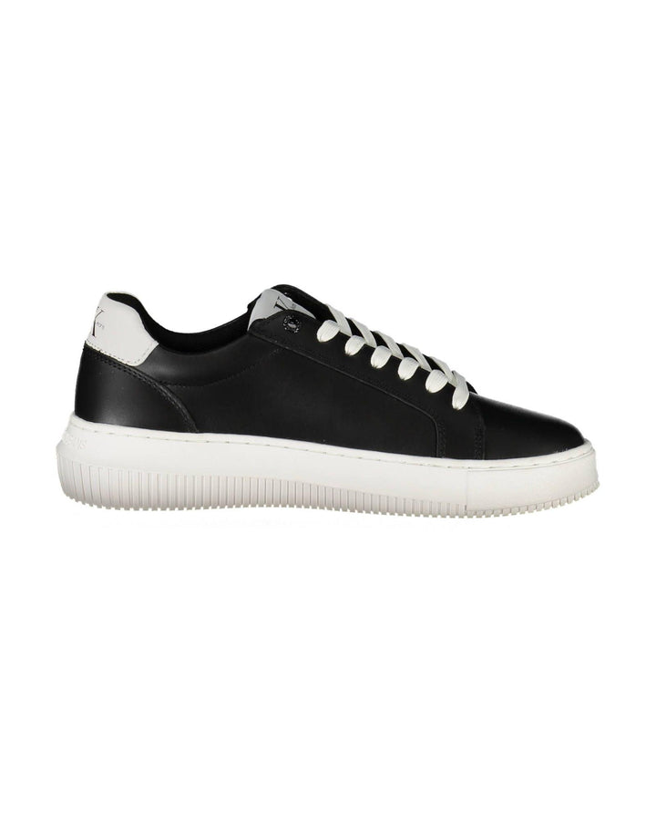 Calvin Klein Women's Black Polyester Sneaker - 36 EU