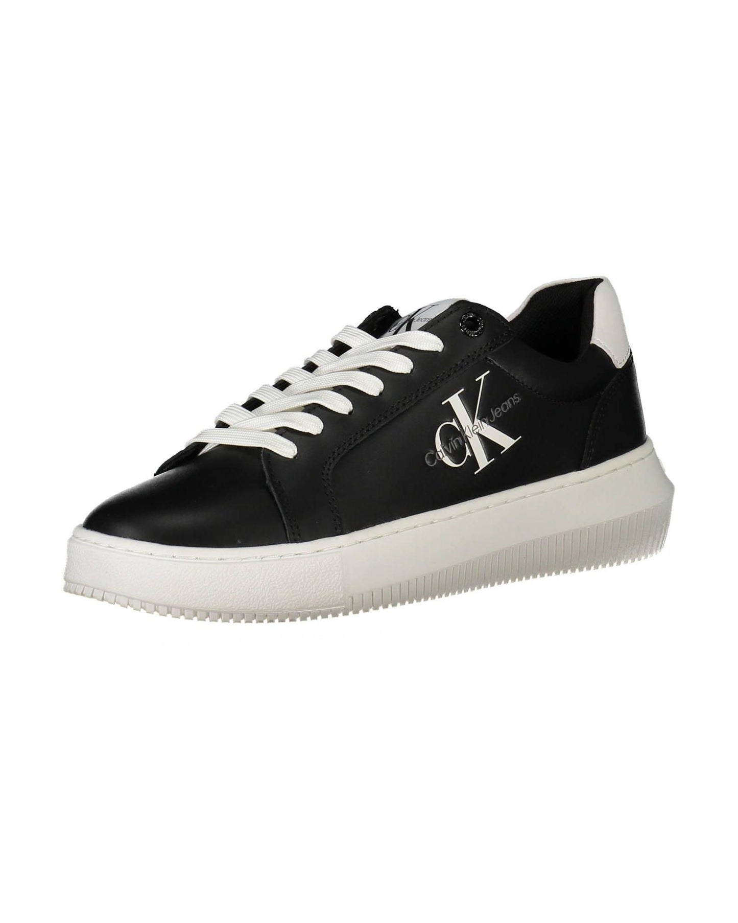 Calvin Klein Women's Black Polyester Sneaker - 37 EU