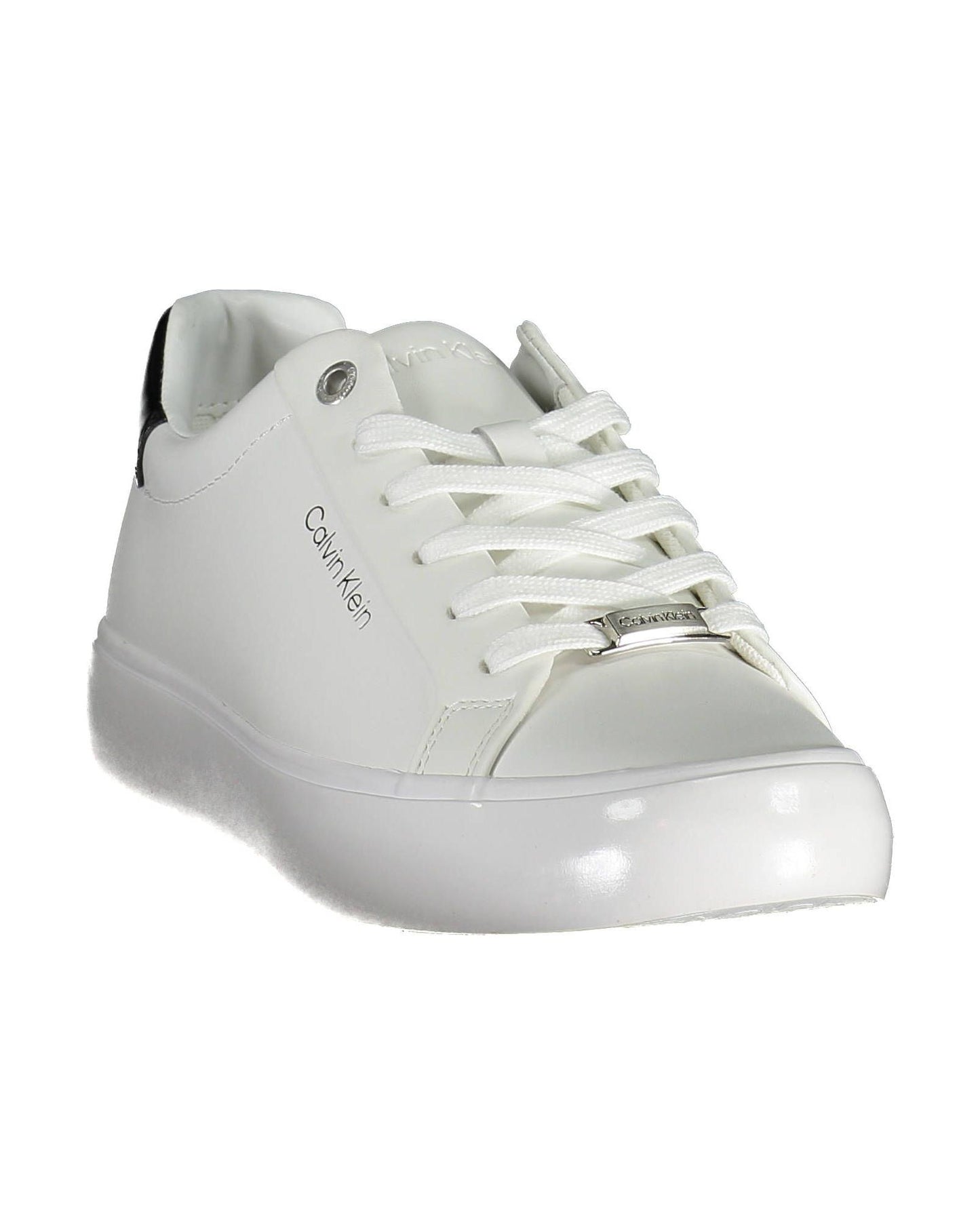 Calvin Klein Women's White Nylon Sneaker - 38 EU