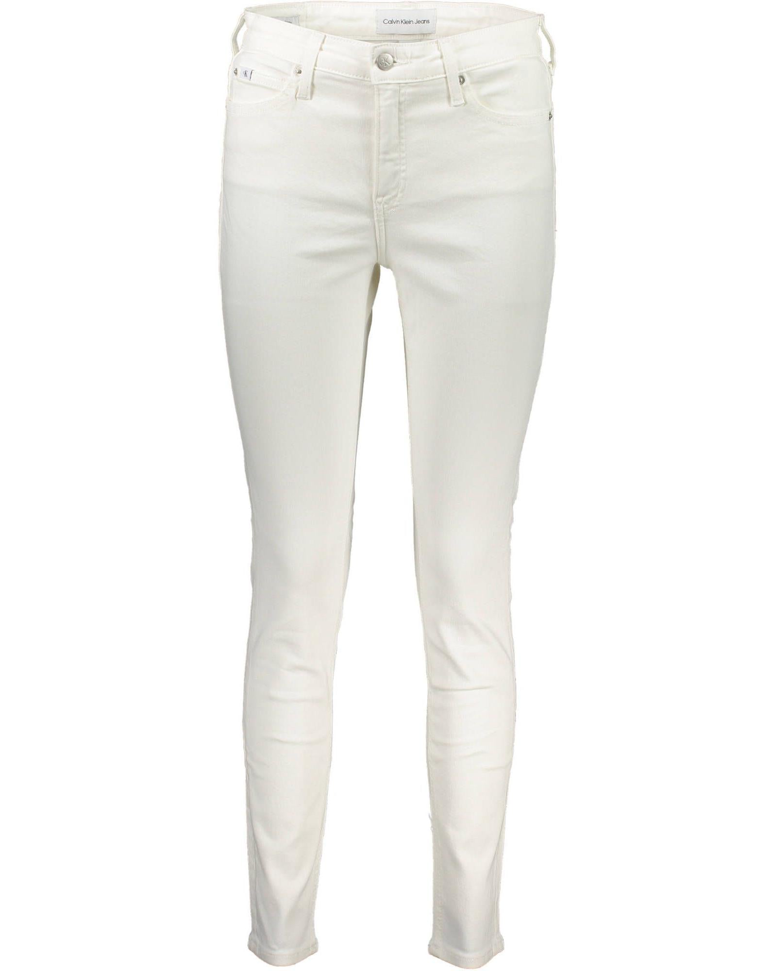 Calvin Klein Women's White Cotton Jeans & Pant - W28 US