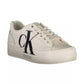 Calvin Klein Women's White Polyester Sneaker - 39 EU