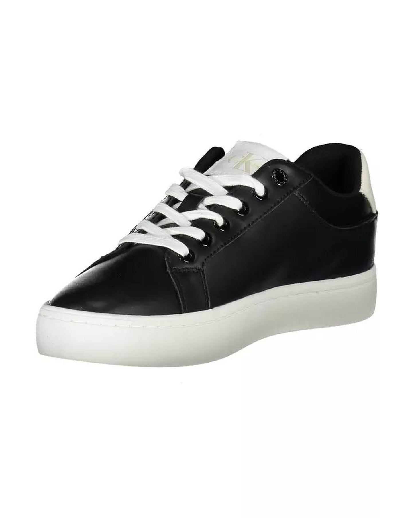 Calvin Klein Women's Black Polyester Sneaker - 38 EU