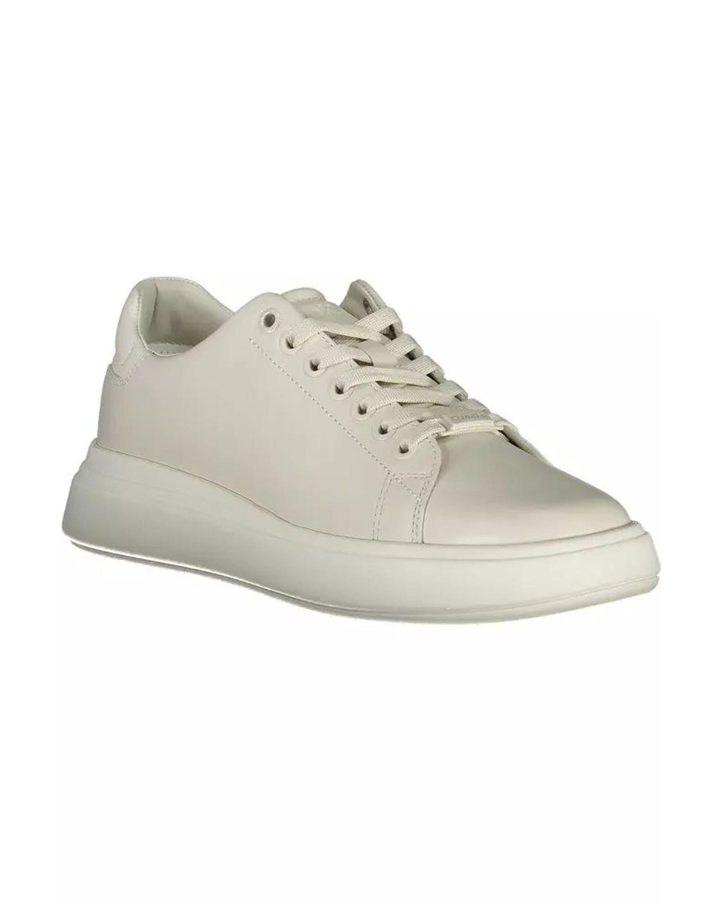 Calvin Klein Women's Beige Polyester Sneaker - 38 EU