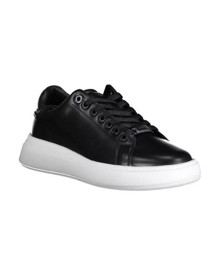 Calvin Klein Women's Black Polyester Sneaker - 36 EU