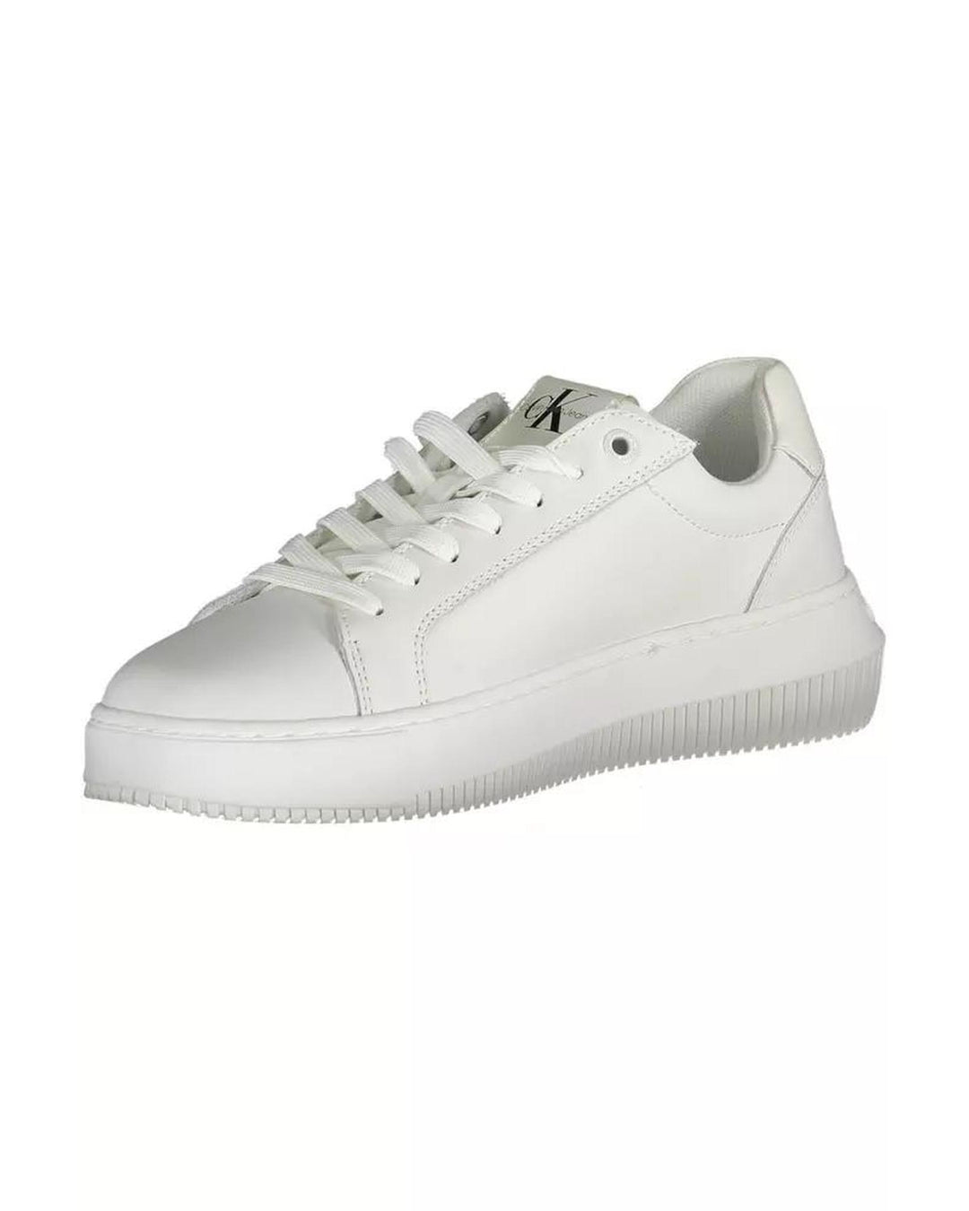 Calvin Klein Women's White Polyester Sneaker - 39 EU