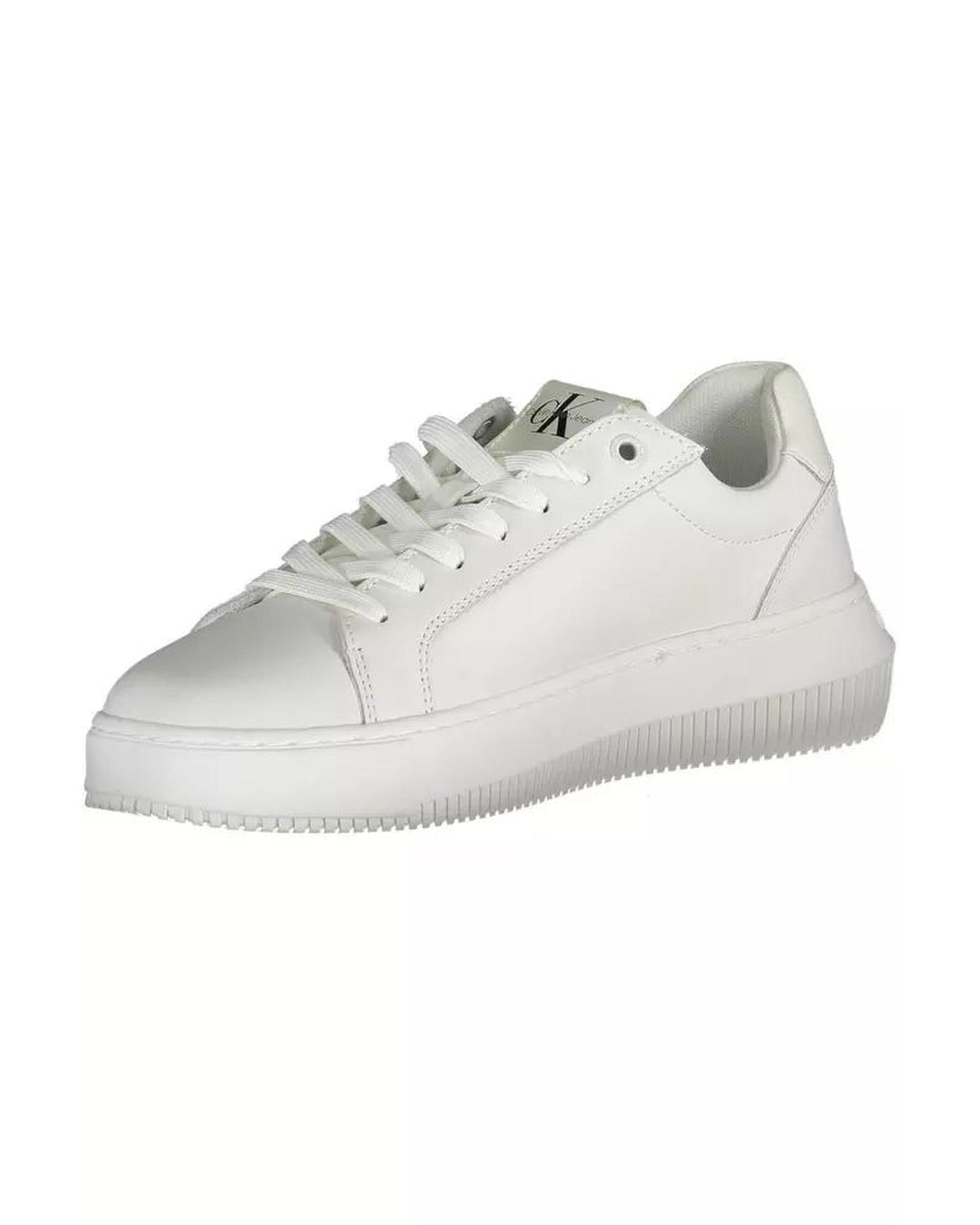 Calvin Klein Women's White Polyester Sneaker - 41 EU