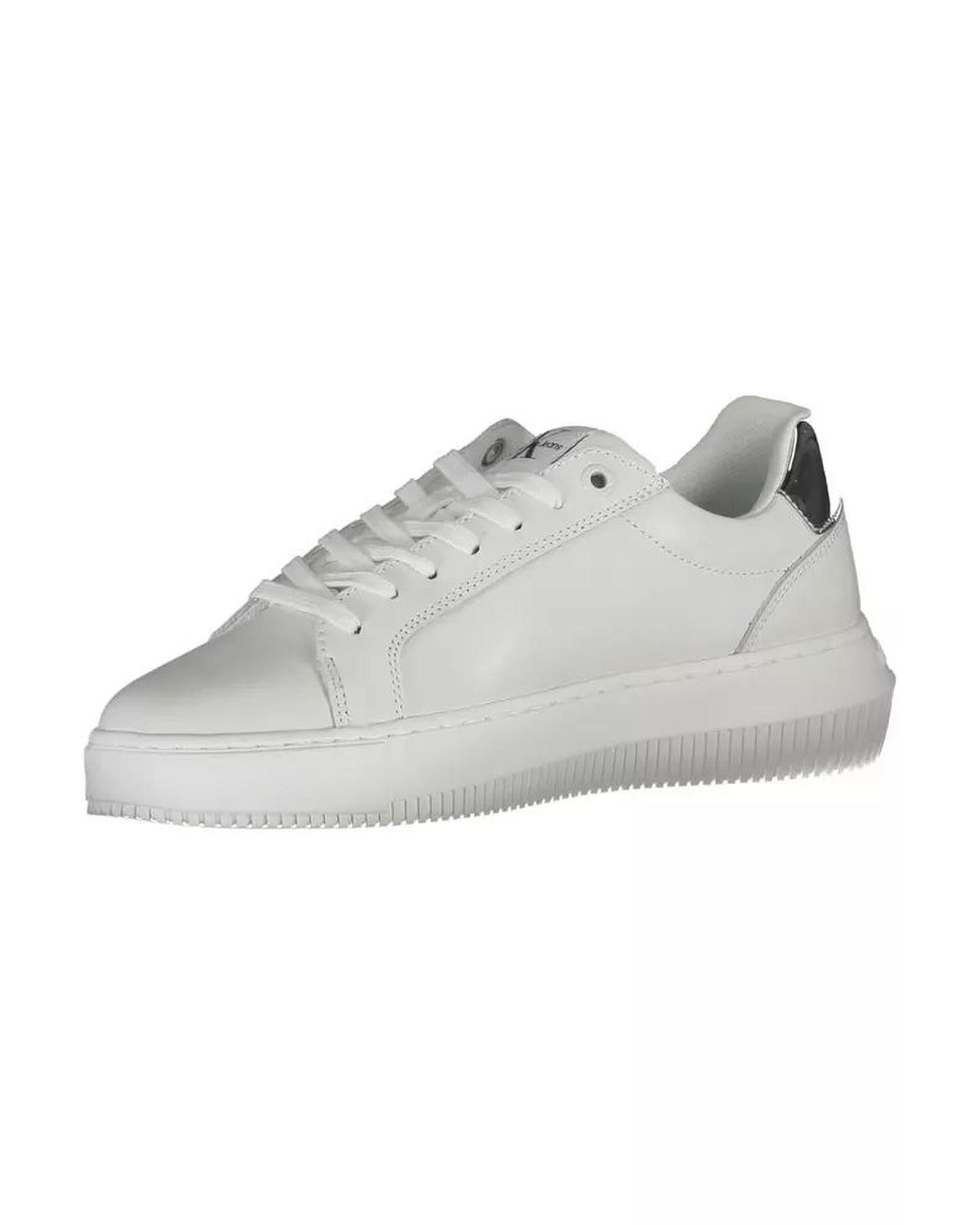 Calvin Klein Women's White Polyester Sneaker - 36 EU