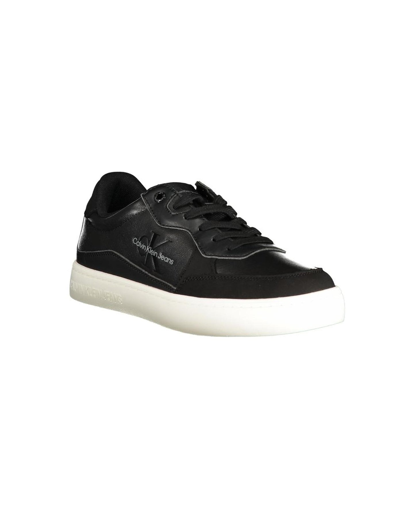 Calvin Klein Men's Black Polyester Sneaker - 40 EU