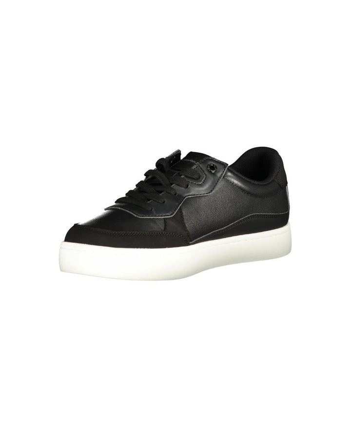 Calvin Klein Men's Black Polyester Sneaker - 40 EU