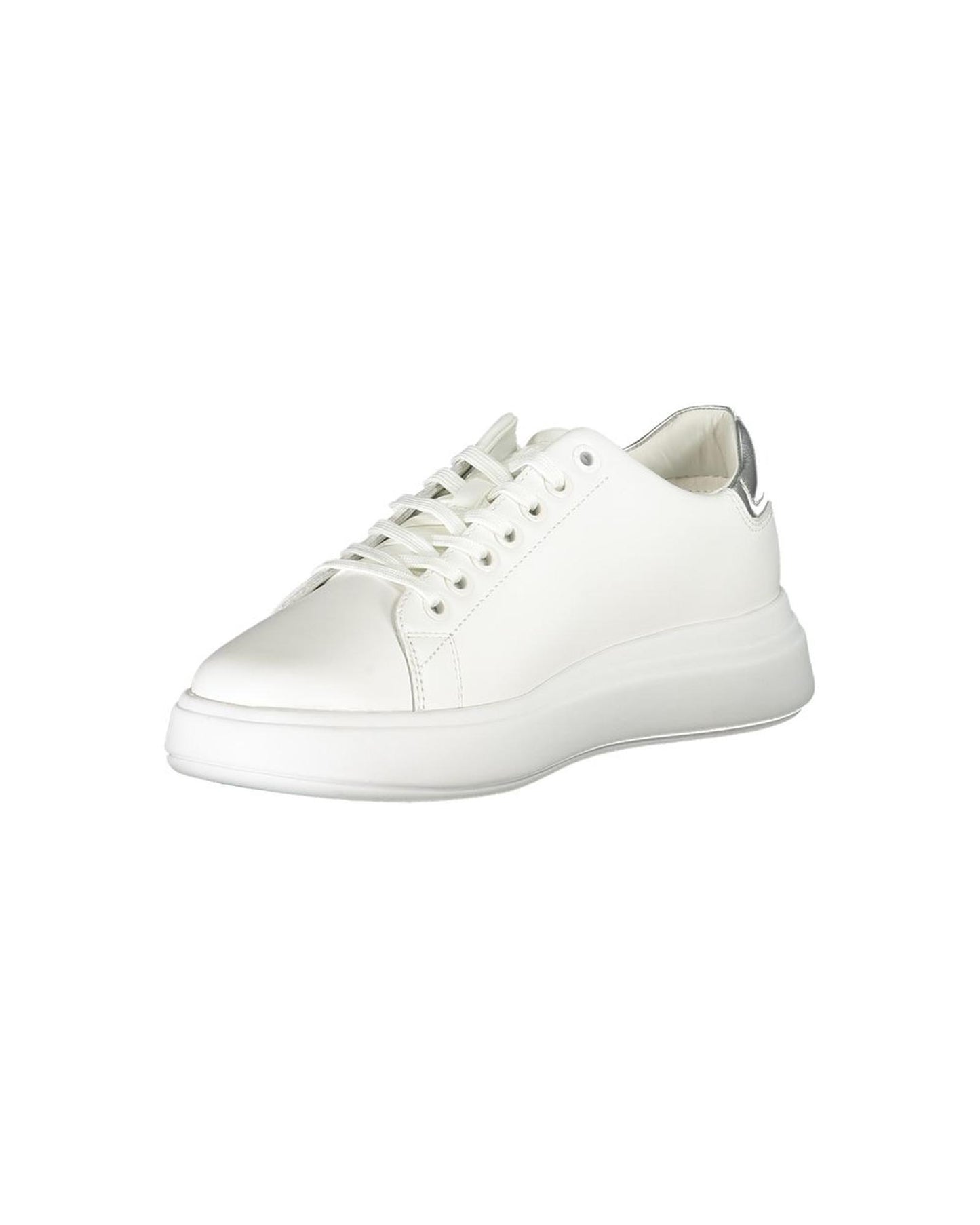 Calvin Klein Women's White Polyester Sneaker - 36 EU