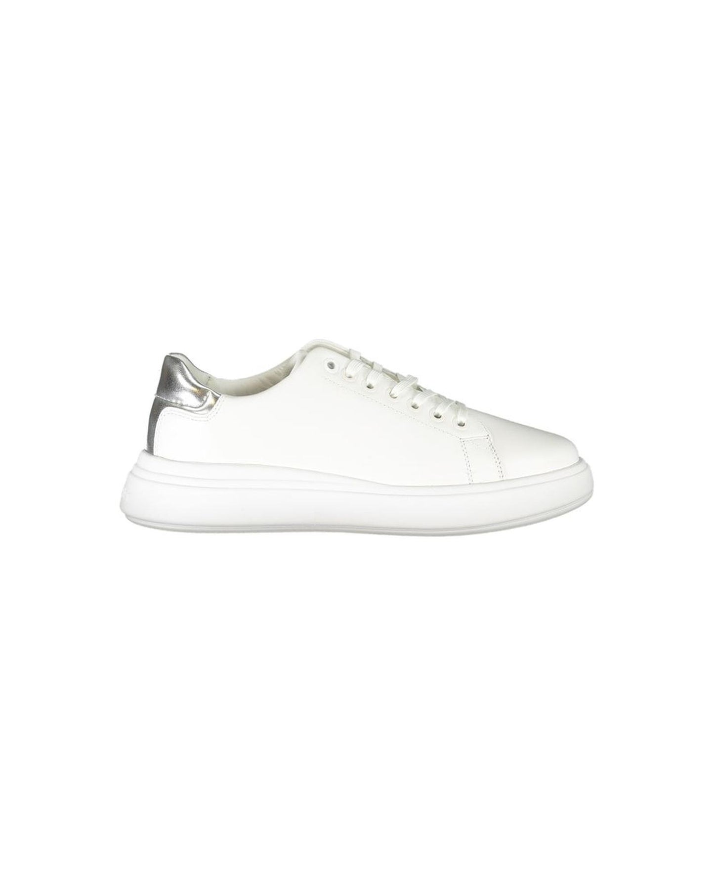 Calvin Klein Women's White Polyester Sneaker - 37 EU