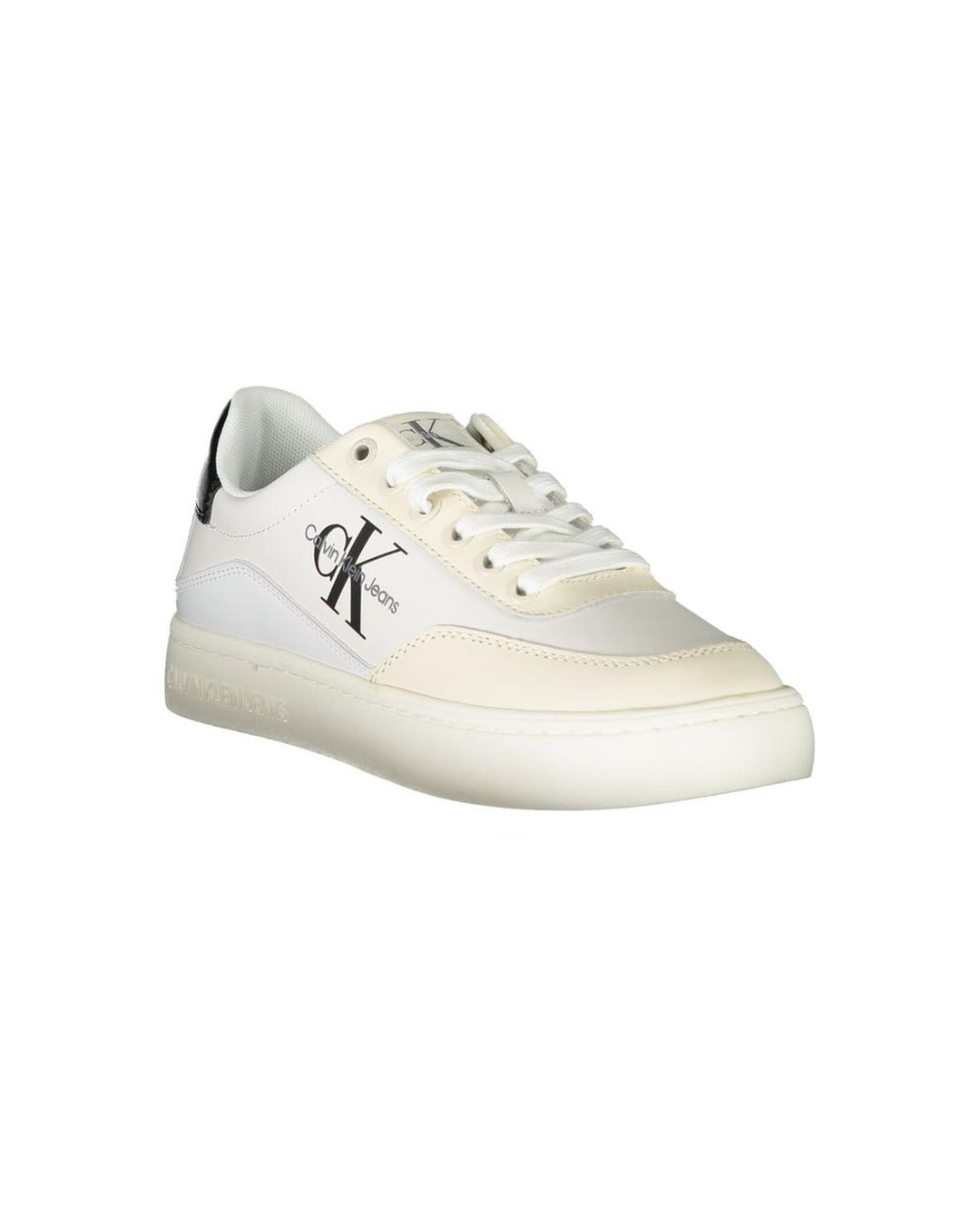 Calvin Klein Women's White Polyester Sneaker - 38 EU