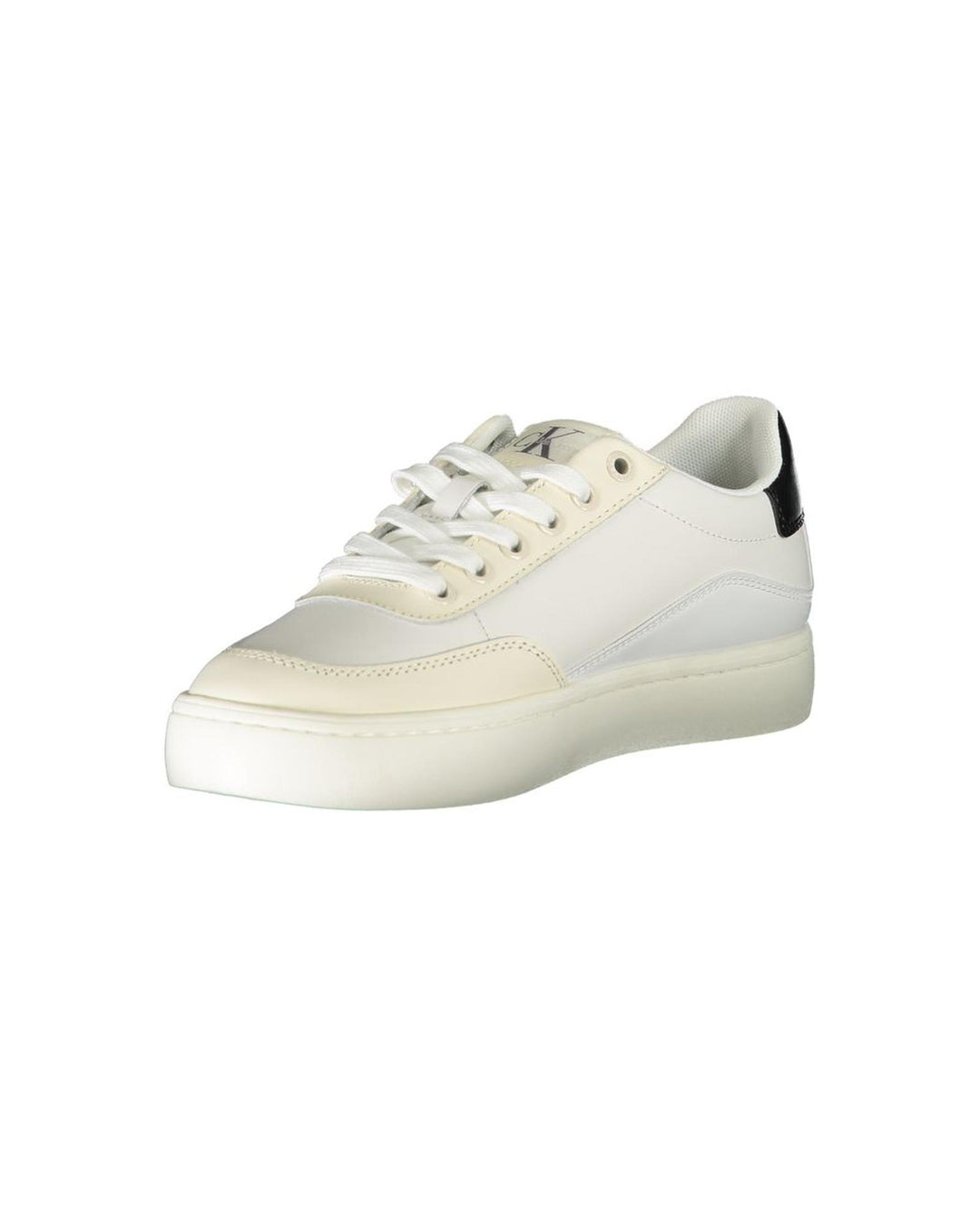 Calvin Klein Women's White Polyester Sneaker - 38 EU