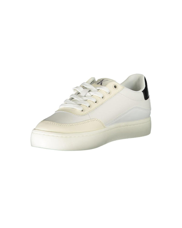 Calvin Klein Women's White Polyester Sneaker - 40 EU