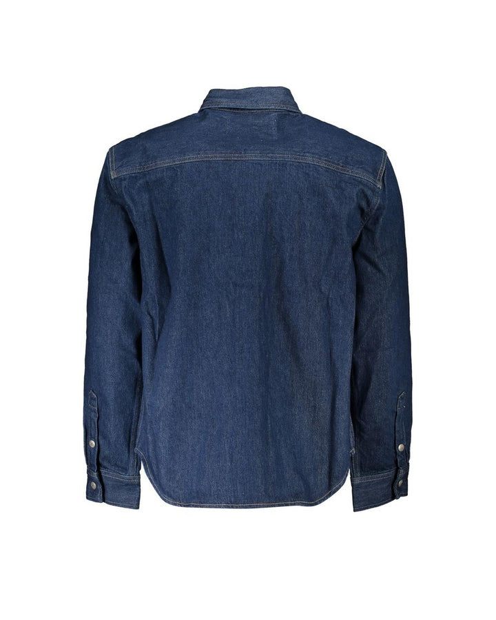 Calvin Klein Men's Blue Cotton Jacket - M