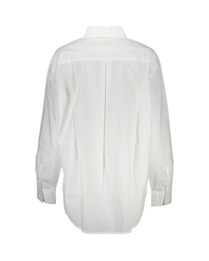 Calvin Klein Women's White Cotton Shirt - S