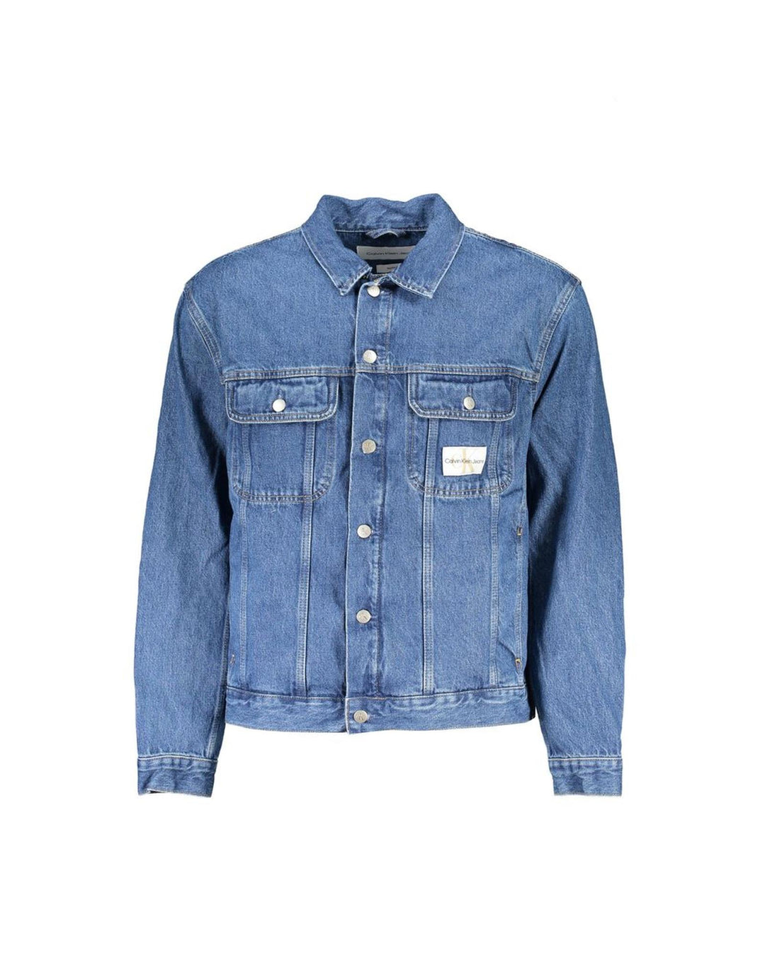 Calvin Klein Men's Blue Cotton Jacket - M