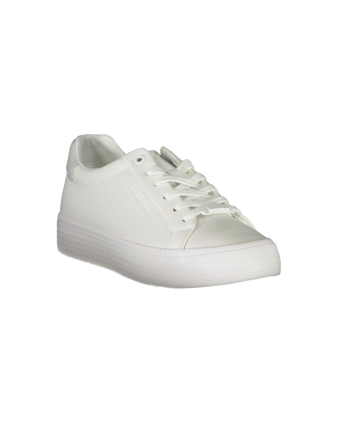 Calvin Klein Women's White Polyester Sneaker - 39 EU