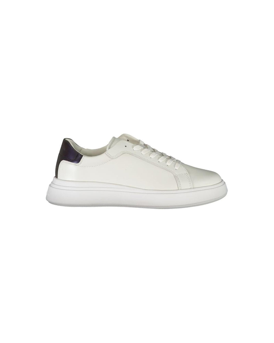 Calvin Klein Men's White Polyester Sneaker - 42 EU