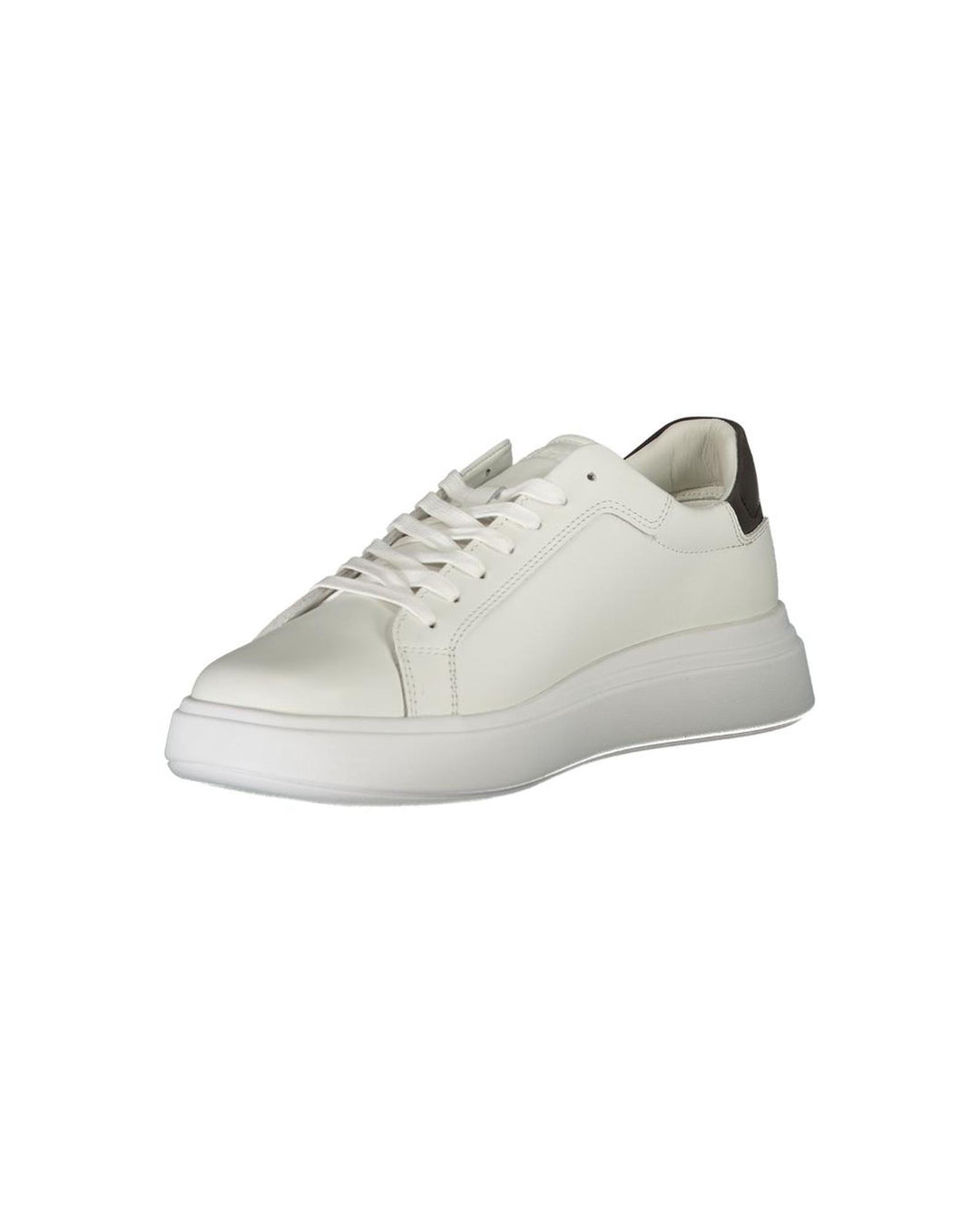 Calvin Klein Men's White Polyester Sneaker - 44 EU