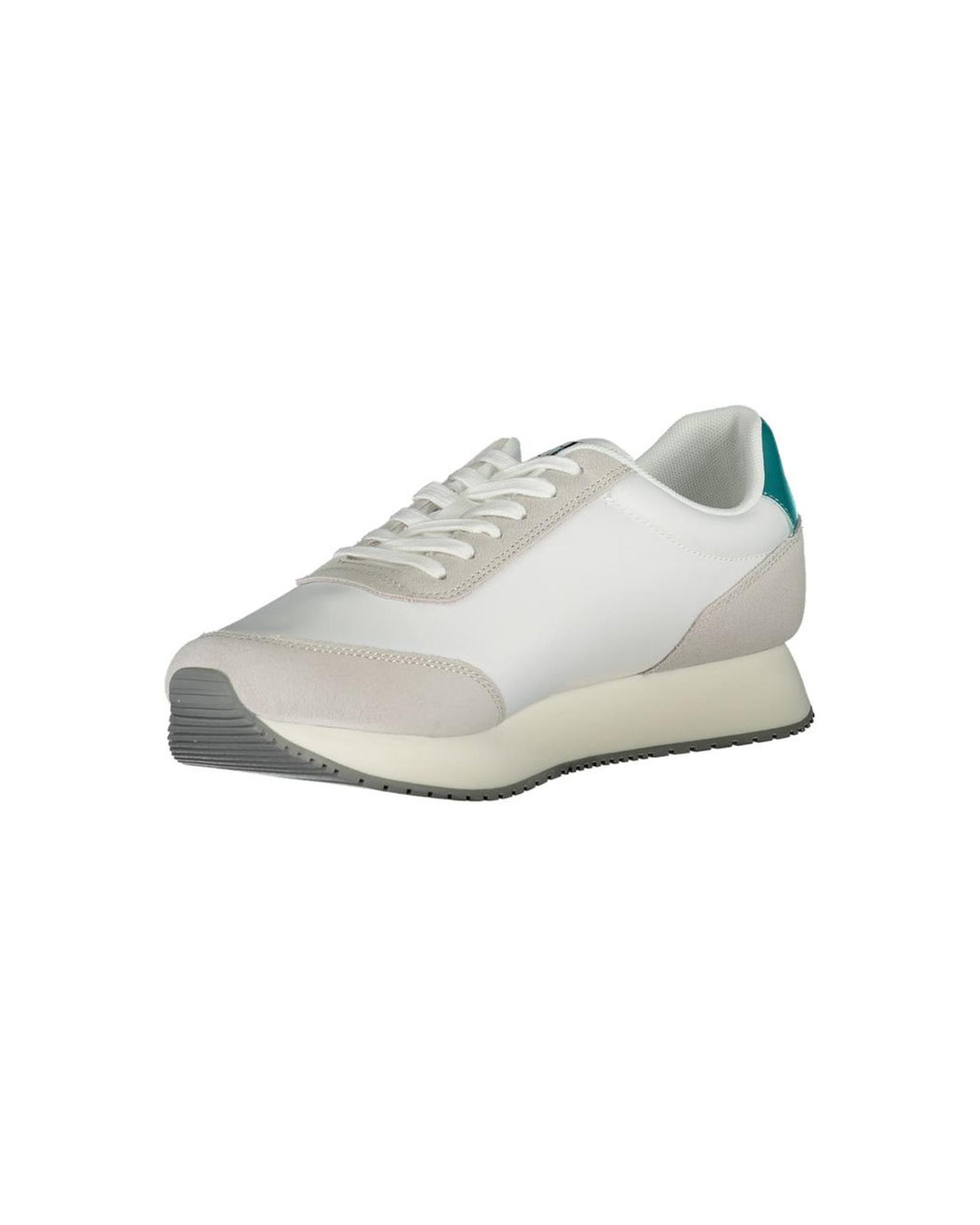 Calvin Klein Men's White Polyester Sneaker - 40 EU