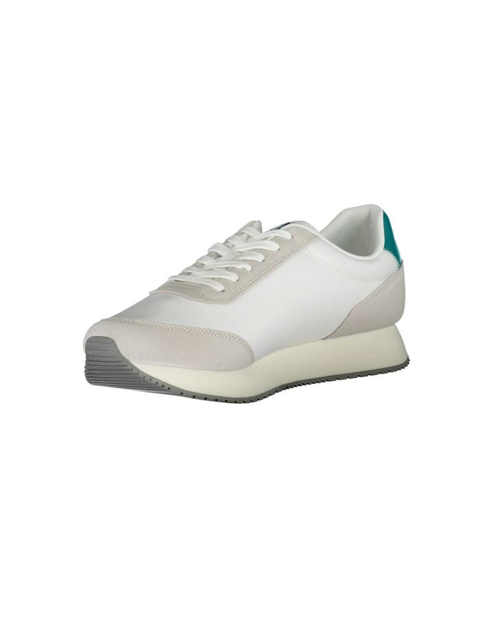 Calvin Klein Men's White Polyester Sneaker - 44 EU