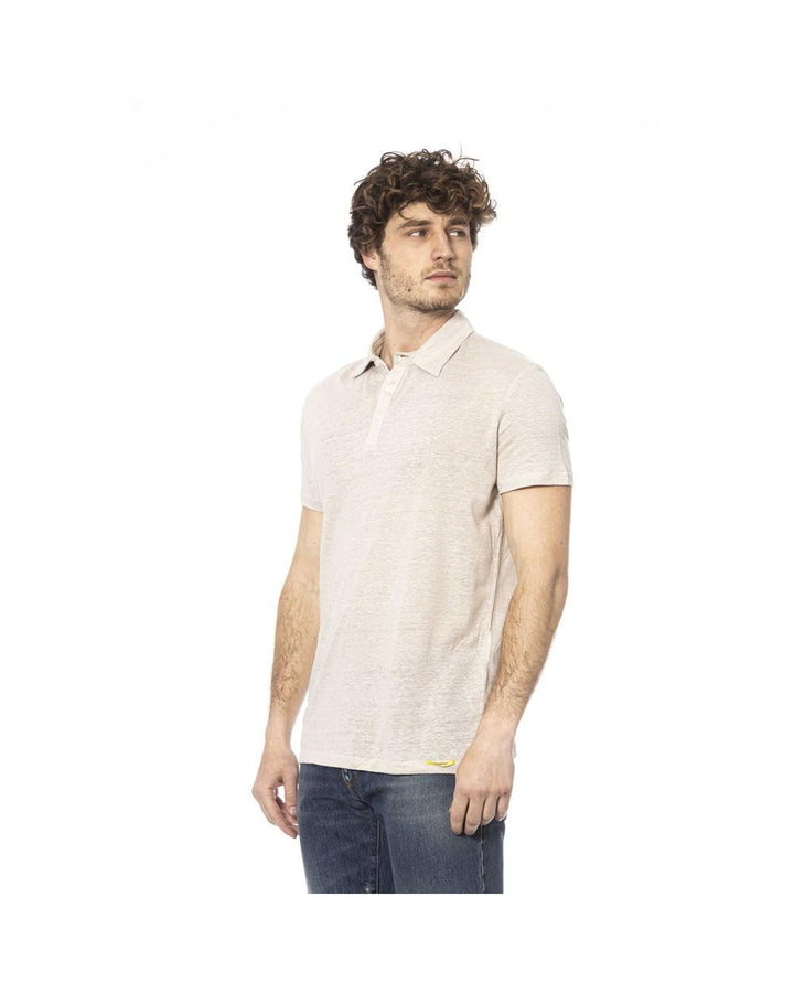 Distretto12 Men's Beige Cotton Polo Shirt - XL