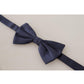 Dolce & Gabbana Men's Blue 100% Silk Adjustable Neck Papillon Tie - One Size