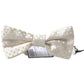 Dolce & Gabbana Men's Ivory Fantasy Pattern Adjustable Neck Papillon Bow Tie - One Size